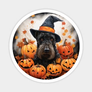 Kerry blue terrier Hallowen Magnet